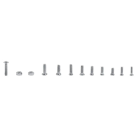 600 Pcs Stainless Steel Screws And Nuts Set In 12 Kinds For Watches And Glasses M1 To M1.6 Full Thread Plain Finish Displayed