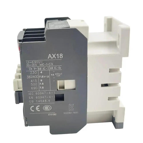 Side view of Beefy 120V Coil AC Contactor, 3-Pole 18A Electrical Switch for 110-120V 50/60Hz Systems