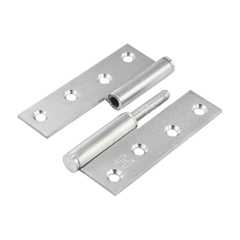 6 Pack Lift Off Door Hinges 4 Inch Heavy Duty Stainless Steel Detachable Right Hand Hinges Rust Resistant Indoor Outdoor Use 50 Lb Load Capacity Ideal for Exterior Interior Doors Cabinets Gates and Sheds