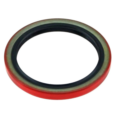 Close-up of a seal from Front Wheel Hub Bearing And Seal Kit For Chevy C1500 Suburban Express 1500 And C2500 Series Trucks 1988 To 2002 Includes Six Piece Front Wheel Hub Assembly WTA3 WS4739 High Quality Replacement.