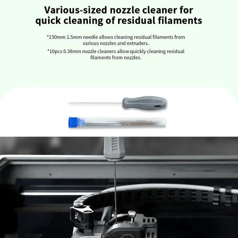 All In One 3D Printer Tool Kit 74 Piece Pro Grade Maintenance Set With Deburring Tool Nozzle Cleaner on display