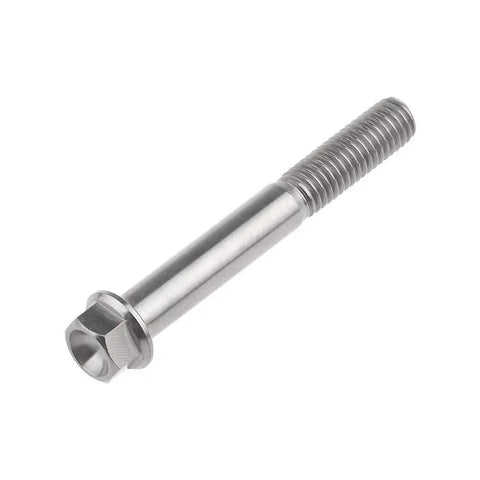 Titanium Grade 5 M8 Hex Flange Bolt with 14mm Head, CNC Machined, for Bikes, Motorsports, Electronics, Outdoor Gear, Set of 4, 1.25mm Pitch
