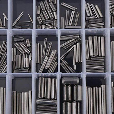 280 Piece Stainless Steel Slotted Spring Pin Kit With Storage Box, Split Roll Pins M1.5 To M8, 304 Stainless Dowel Fasteners