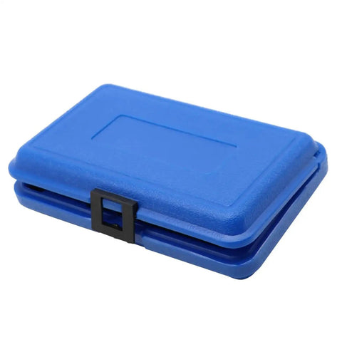 Pro Grade Ultra Precision Pair Of Parallel Blocks Set With 23 Holes And 0.0001 Inch Tolerance in blue sturdy case by Yunnergo