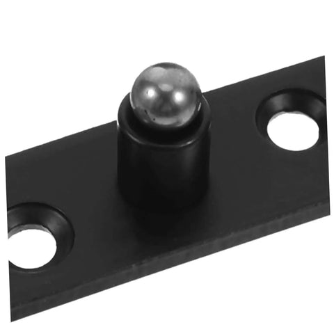 Close-up of black finish 360 Degree Heavy Duty Hidden Bookcase Hinges Stainless Steel Shaft Invisible Door Hinge Hardware