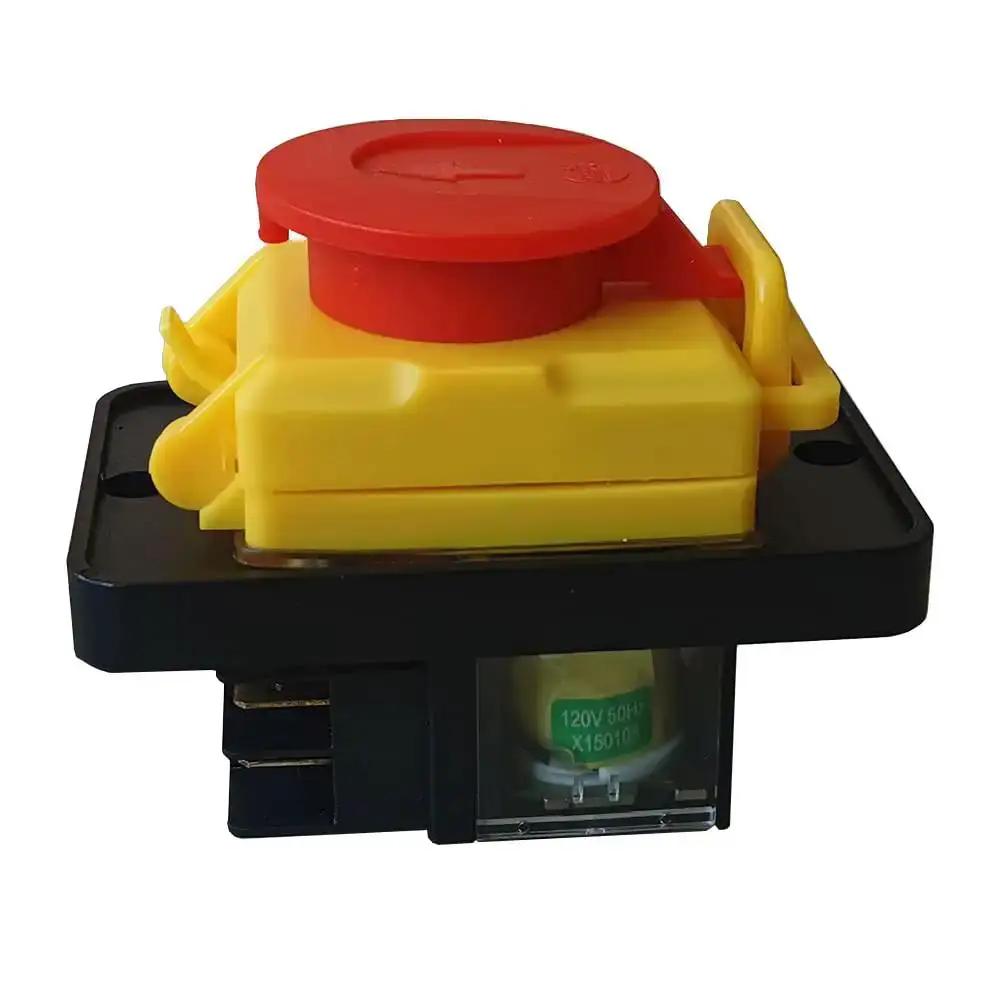 Emergency Stop Pushbutton Switch 120V 16A Waterproof I...