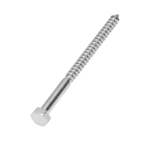 Half Thread Hex Lag Screws For Wood 304 Stainless Steel Self Tapping Fasteners For Carpentry DIN571 M8x120mm shown