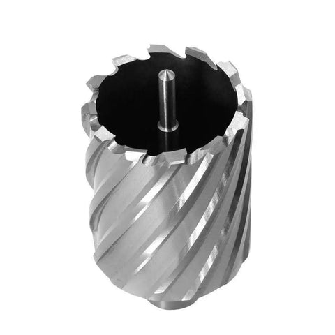 Annular Cutter Set Three Quarter Inch Weldon Shank With Pilot Pin for Magnetic Drill Press Slugger Bits Two Flat HSS Kit