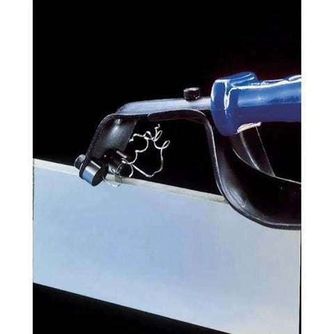 Sheet Metal Deburring Tool From Noga With Hand Guard And Two Replacement Blades Deburrs Both Sides At Once Up To 3/8 Inch Capacity