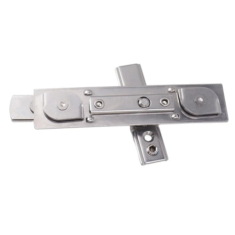 Stainless steel casement window hinge with friction stay and mounting plate