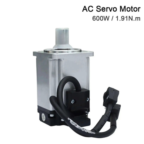 600W AC Servo Motor With 1.91 Nm Torque, 3000 RPM, 230V Single-Phase Drive For Industrial Control Applications Model 60ST M01930 Without Brake