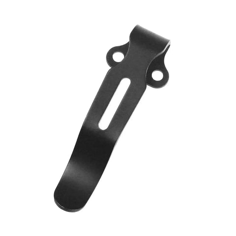 Compact Mini Deep Carry Pocket Clip In Stainless Steel Black 1.64 Inch Includes 2 Clip Screws Ultra Durable EDC Knife Clip For Everyday Carry
