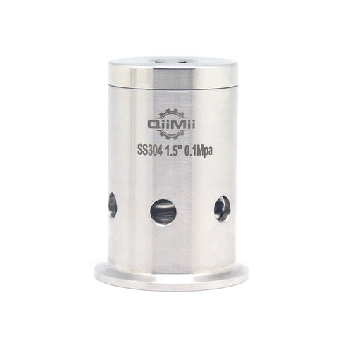 QiiMii SS304 1.5-inch tri-clamp ferrule, stainless steel, 50.5 mm OD, 0.1 MPa