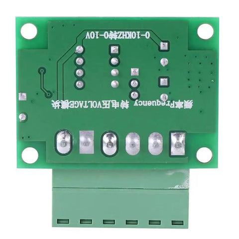 Back view of Plug And Play Frequency To Voltage Converter Module 0 Hz To 10 KHz 0 V To 10 V Digital To Analog Board for PLC and VFD.