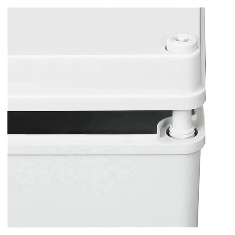 Close-up of Outdoor ABS Plastic Waterproof Junction Box With Explosion Proof And Anti Corrosion Construction, showing rubber seal