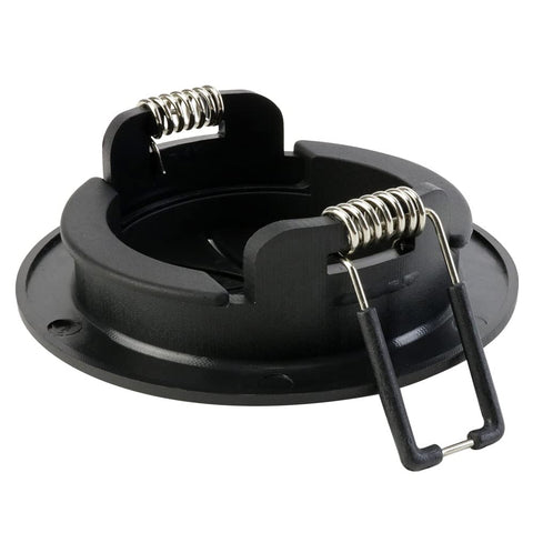 Construct Pro Speedy Spring-Lock cable pass-through port, 2 inch ID, black circular flange with metal springs.
