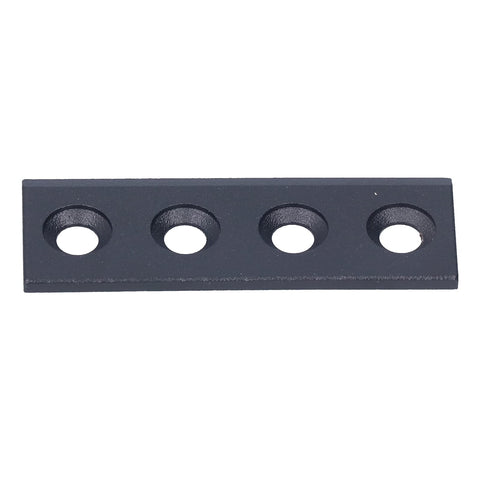 Heavy Duty Carbon Steel Barn Door Track Connector Plate For Sliding Doors, Solid Support With Easy Install Kit Includes Screws Nuts And Gaskets, 8x2.7cm