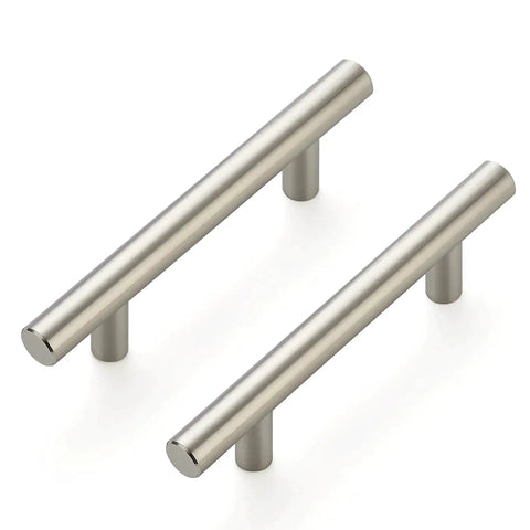 10 Pack 5 Inch Cabinet Pulls In Brushed Nickel Stainless Steel For Kitchen Cabinets And Drawers With 3 Inch Center To Center Hole Spacing Easy To Install Durable Hardware Designed For Modern Kitchens