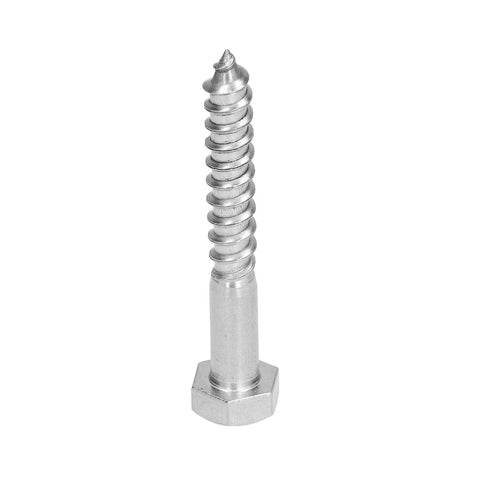 Heavy Duty Wood Hex Lag Screws With Half Thread, Self Tapping Design, No Pre Drill Needed, Made From A2-70 Stainless Steel, M8 By 60mm