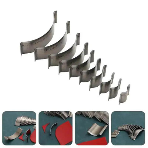 Leather Corner Punch And Round Cutter Kit For Belts And Watch Straps, Perforation Circle Tool Set With Durable Corner Cutting Dies displayed