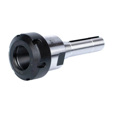 R8 ER40 Collet Chuck Milling Shank Holder With 7/16-20 Drawbar Thread, 0.0002 Inch TIR, Hardened Alloy Steel, 8000 RPM, side view