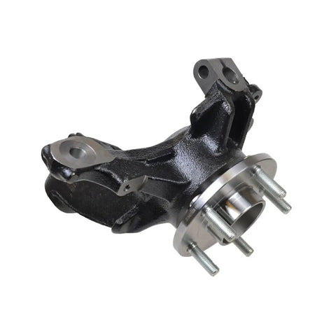 Front view of Front Steering Knuckle And Wheel Bearing Hub Assembly Replacement For 2012 2018 Ford Focus 2 Piece Set