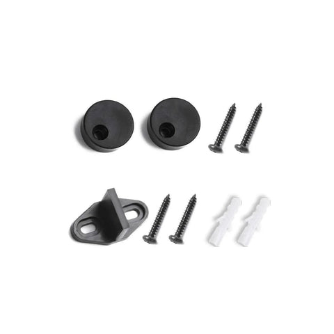 Sliding Barn Door Hangers 2 Pack In Black Big Wheel Design Heavy Duty Built To Haul 170 Lb Capacity hardware kit components