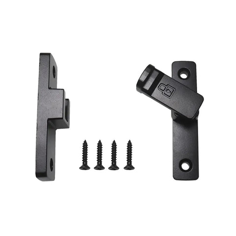 Heavy Duty Flip Latch Lock 90 Degree Or 180 Degree Sliding Swing Door Bolt For Gate Barn Garage Garden Fence Shed Window Cabinet Gold Finish Zinc Alloy Construction Weather Resistant For Outdoor And Indoor Use Easy To Install Durable Security showing components and screws