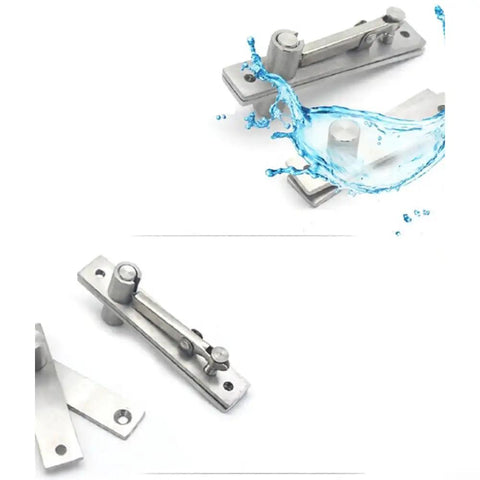 Heavy Duty 360 Degree Rotating Stainless Steel Pivot Hinges For Secret Bookshelf Doors With Concealed Floor And Ceiling Install