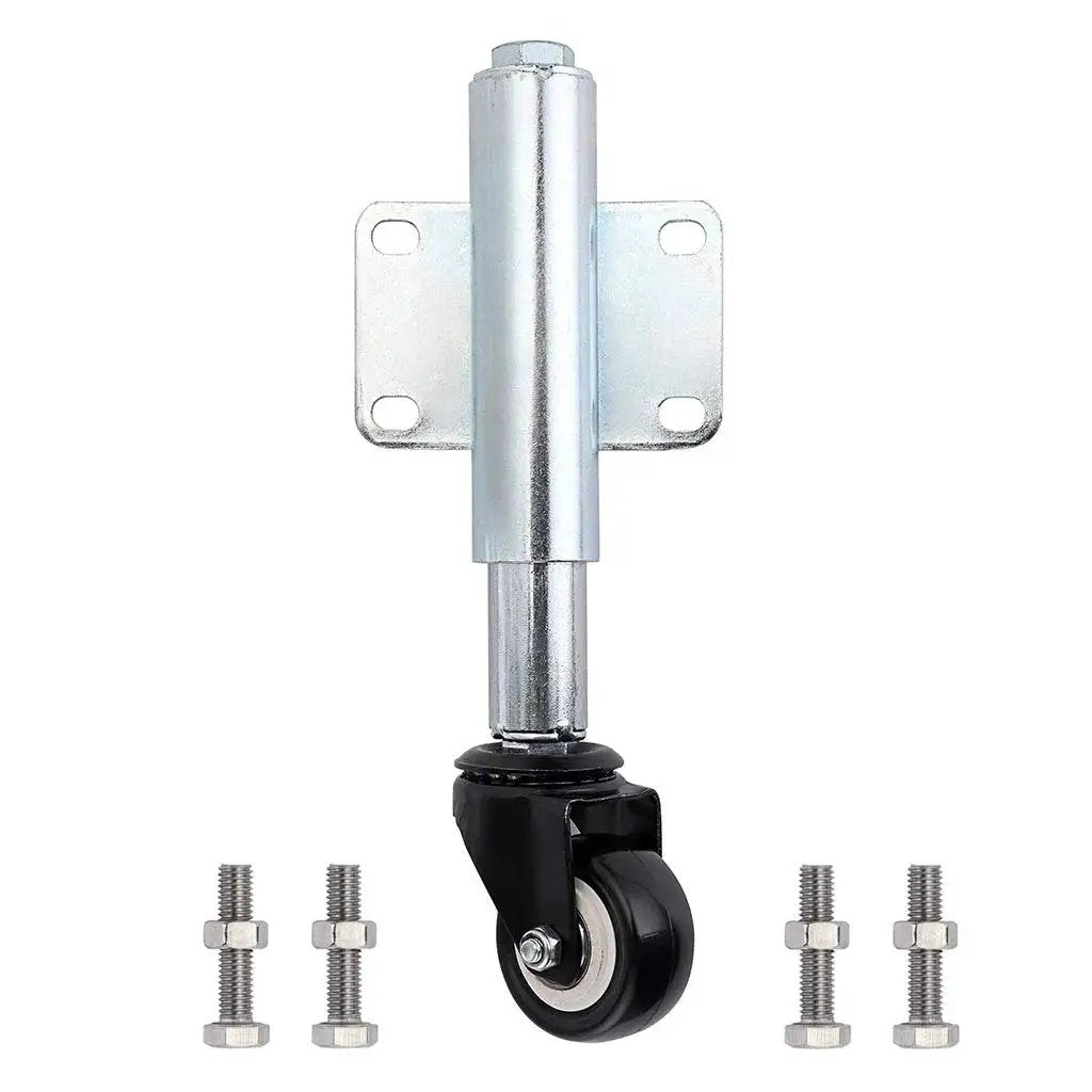 Gate Caster With Spring Loaded Retractable Wheel For W...