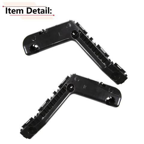 Front Bumper Bracket Set for Toyota Corolla 2014 2015 2016 Left and Right Pair, black plastic support brackets