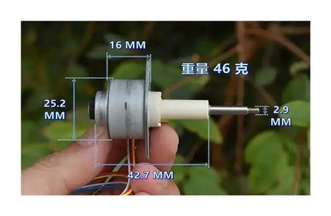 25mm Precision Linear Actuator Stepper Motor With 20mm Stroke 2 Phase 4 Wire Telescopic Screw Shaft 53 Ohms Dope