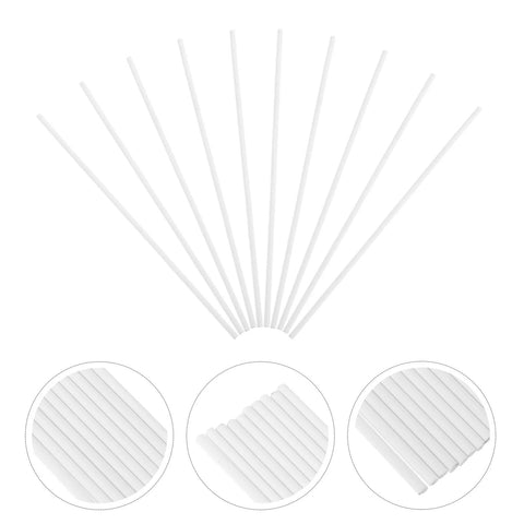 TEHAUX 10-pack alumina kiln hanging rods, 3.94 in white ceramic bead/pendant firing supports