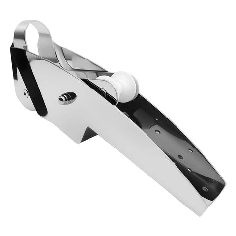 316 Stainless Steel Bow Anchor Roller for Boats Pivoting Marine Hardware with Polished Finish, Heavy Duty Boat Accessory