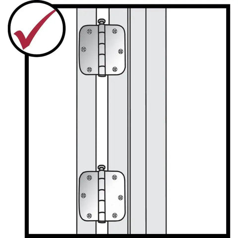 Hinge Mate 150 Door Hinge Installation Kit And Mortiser Template Pro Grade Jig And Router Template installed on a door