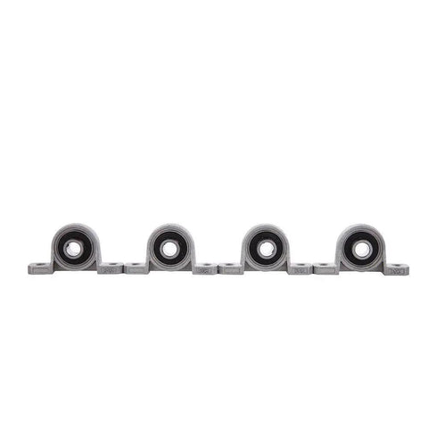 Four Piece 8 Mm Bore Ball Mounted Pillow Block Insert Bearings Set In Zinc Alloy For Machinery And Diy Projects Pro Grade