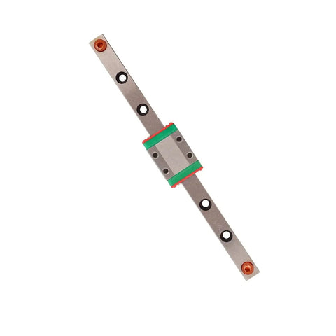 Top view of 9mm Wide Linear Rail Guides With Slide Block LML9B, Smooth Precision Motion System With Built In Lubrication, Side Oil Inlet, Ball Retainer
