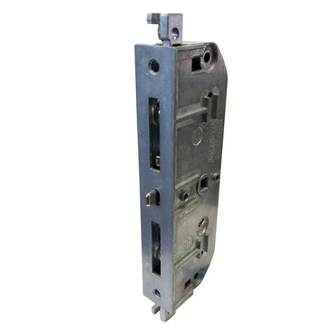 Side view of a Sliding Patio Door Mortise Lock For Two Panel Systems, Genuine OEM Replacement Hardware, showing durable metal construction.