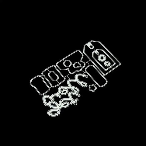 Clear Stamp And Die Set For Card Making And Scrapbooking With Carbon Steel Dies And TPR Stamp Material Easy To Use On Any Acrylic Block