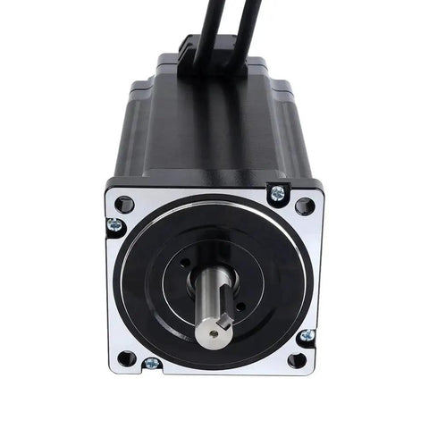 Front view of Smart S Series Nema 34 Closed Loop Stepper Motor With 12.0 Nm Torque And 1000 PPR Encoder For CNC Machines.