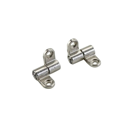 Set Of 6 Zinc Alloy Friction Positioning Hinges With 360 Degree Rotation Symmetrical Adjustable Torque Heavy Duty Hardware For Cabinets And Equipment Precision Connection Components For DIY Projects, close-up view of two hinges