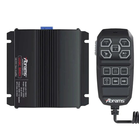 Beefed Up 12V Emergency Siren System With 100W Amplifier And Dual 15A Light Controllers for Vehicles and PA System
