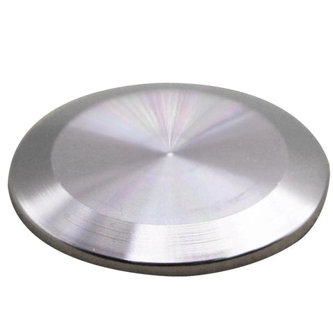 Stainless steel tri-clamp end cap for 1.5 in (38 mm) tube OD, 304 grade sanitary fitting
