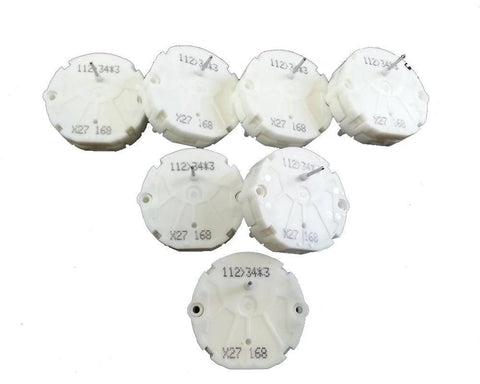 Dr.Speedometer GM stepper motor repair kit X27 168, seven white plastic components