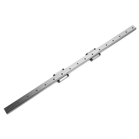 LMLF18B-500-2R Miniature Linear Guide Rail, Linear Motion System with 2 Sliding Blocks, 500mm x 18mm Precision Linear Rail