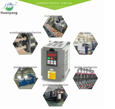 VFD Converter 110V Single Phase To 110V Three Phase For Three Phase Motors And Spindles With 0 To 400 Hz Speed Control RS485