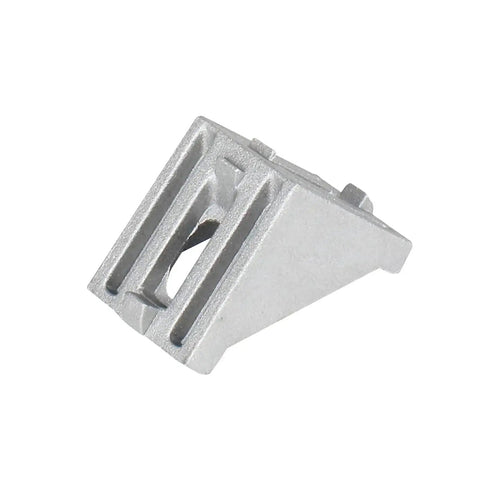 Aluminum L connector from 20 Sets 10 Series Aluminum Extrusion Corner Bracket Kit Pro Grade 1x1 Inch with T Nuts and Stainless Hardware for 1010 Profiles