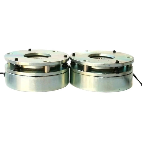 EFZRZYJ micro power-loss electromagnetic brake modules, two compact metal holding brakes with flange mounting holes