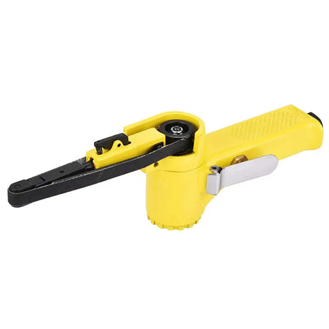 Pneumatic Belt Sander Polisher For Grindin Welding Parts Burr Bustin And Chamferin With Quick Belt Change System 360 Degree Rotating Handle