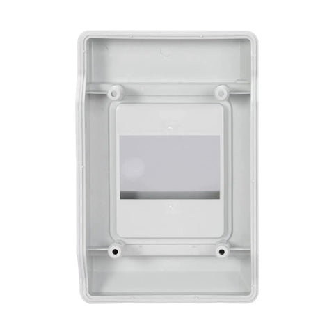 Four Way Power Distribution Box With Bus Bars And Din Rail For MCB Waterproof IP66 Enclosure front view